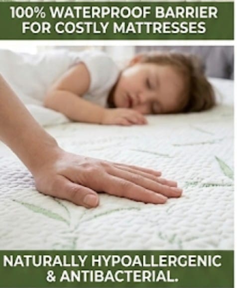 Premium Bamboo Quilted Waterproof Mattress Cover
