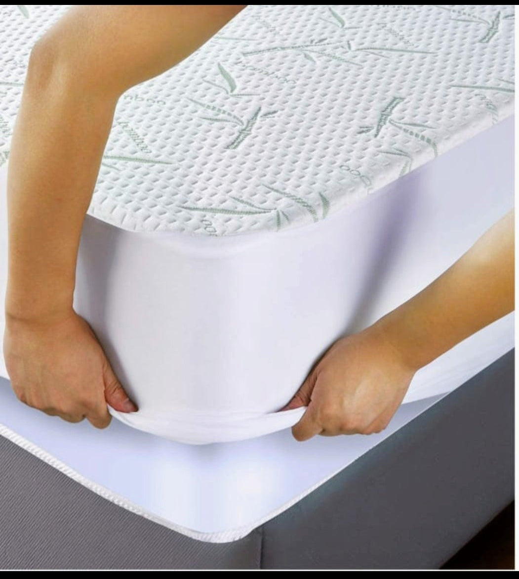 Premium Bamboo Quilted Waterproof Mattress Cover