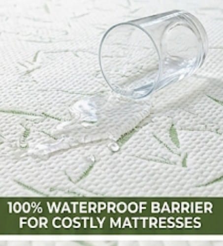 Premium Bamboo Quilted Waterproof Mattress Cover